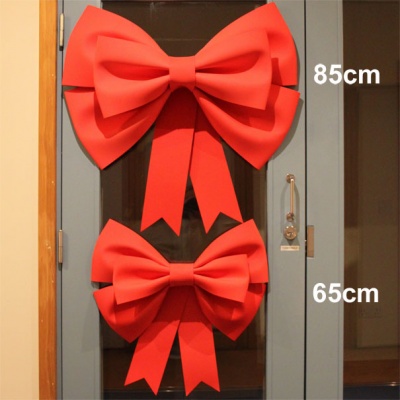 XXL Giant 3D Foam Door Bow - 85cm RED