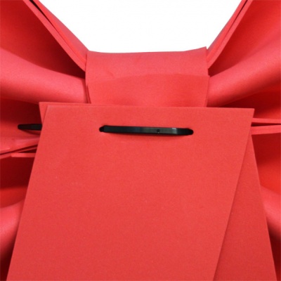 Giant 3D Foam Door Bow - 65cm RED