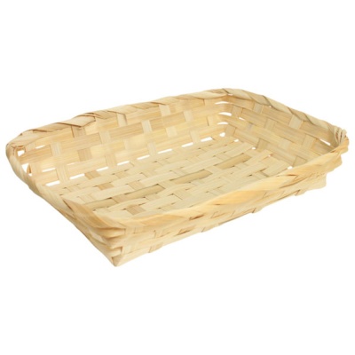 Bamboo Tray Basket - 34x26x5cm