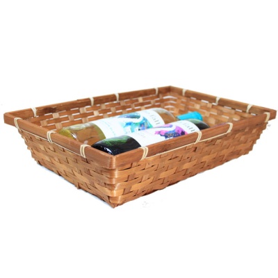 Lightweight BAMBOO Basket / Packing Tray - 36x24x8cm (BROWN)