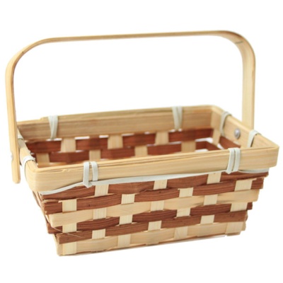 Lightweight BAMBOO SHOPPER Basket - 15x10x6cm