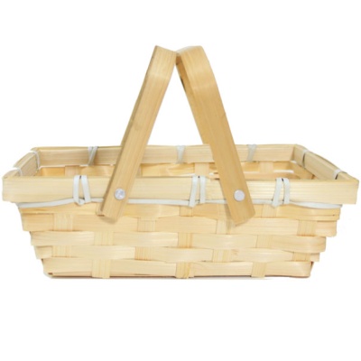 Lightweight BAMBOO SHOPPER Basket - 20x15x6cm