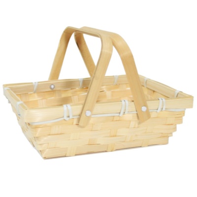 Lightweight BAMBOO SHOPPER Basket - 20x15x6cm