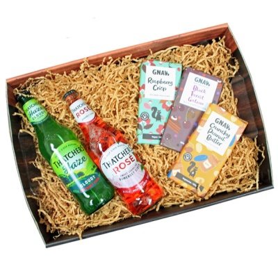 BULK Gift Basket Kit - WOODEN CRATE FOLD-UP TRAY (41cm) / RED ACCESSORIES x 10