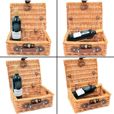 Hamper Gift Basket Kit - 12'' NATURAL HAMPER / GOLD ACCESSORIES