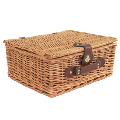 BULK Gift Basket Kit - 14'' NATURAL HAMPER / GOLD ACCESSORIES x10