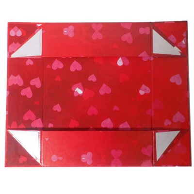 BULK Gift Basket Kit - (Large) HEARTS EASY FOLD TRAYS / RED ACCESSORIES x10