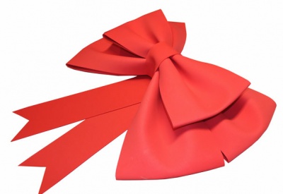 XXL Giant 3D Foam Door Bow - 85cm RED