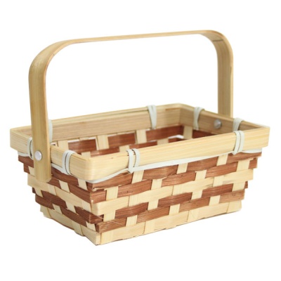 Lightweight BAMBOO SHOPPER Basket - 15x10x6cm