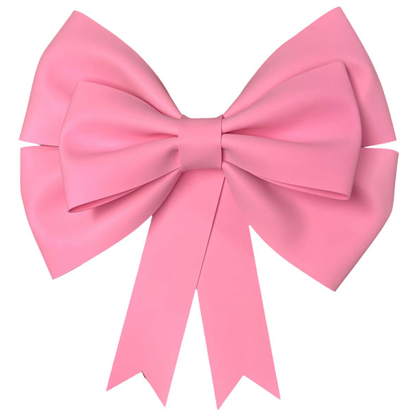 XXL Giant 3D Foam Door Bow - 85cm PINK